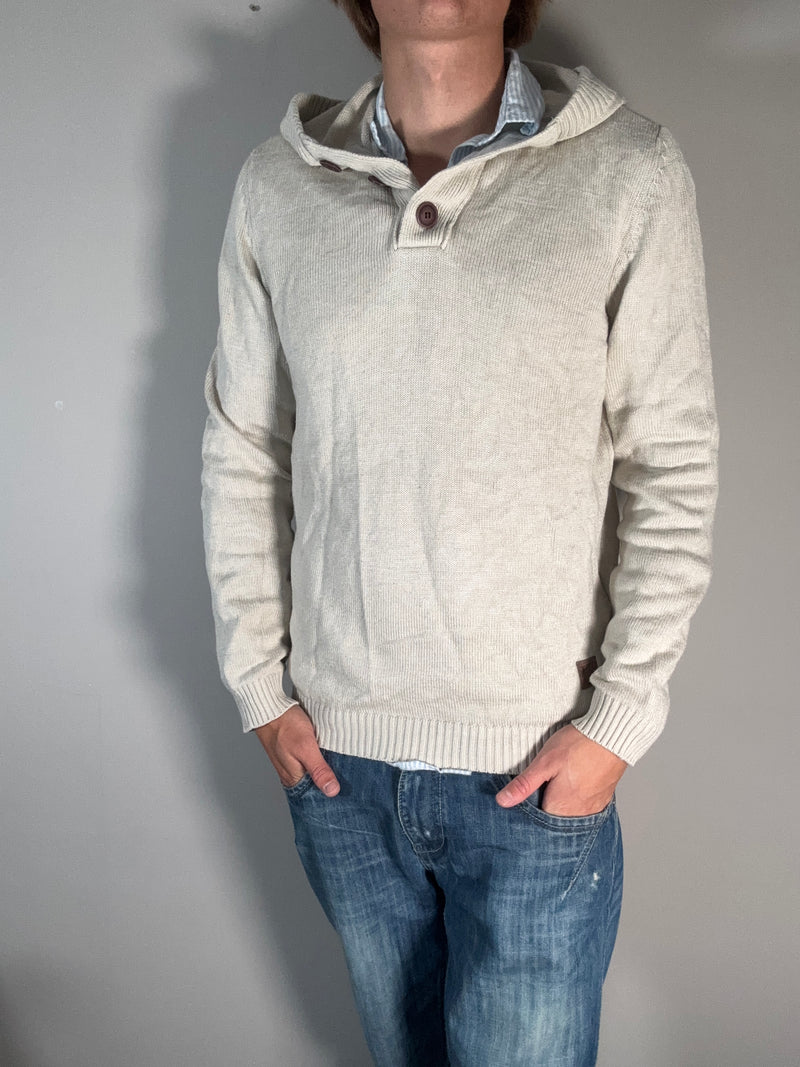 Tom Tailor Hoodie med knappar Herr